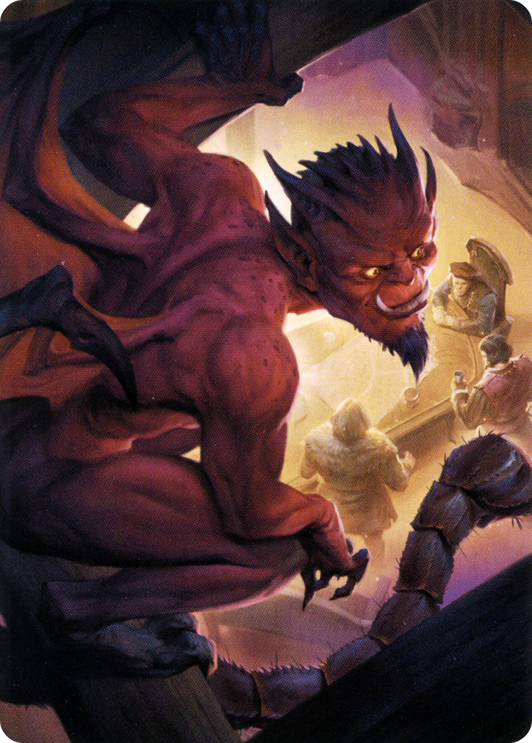 Nefarious Imp // Nefarious Imp (ACLB-019) - Battle for Baldur's Gate Art Series (Borderless)