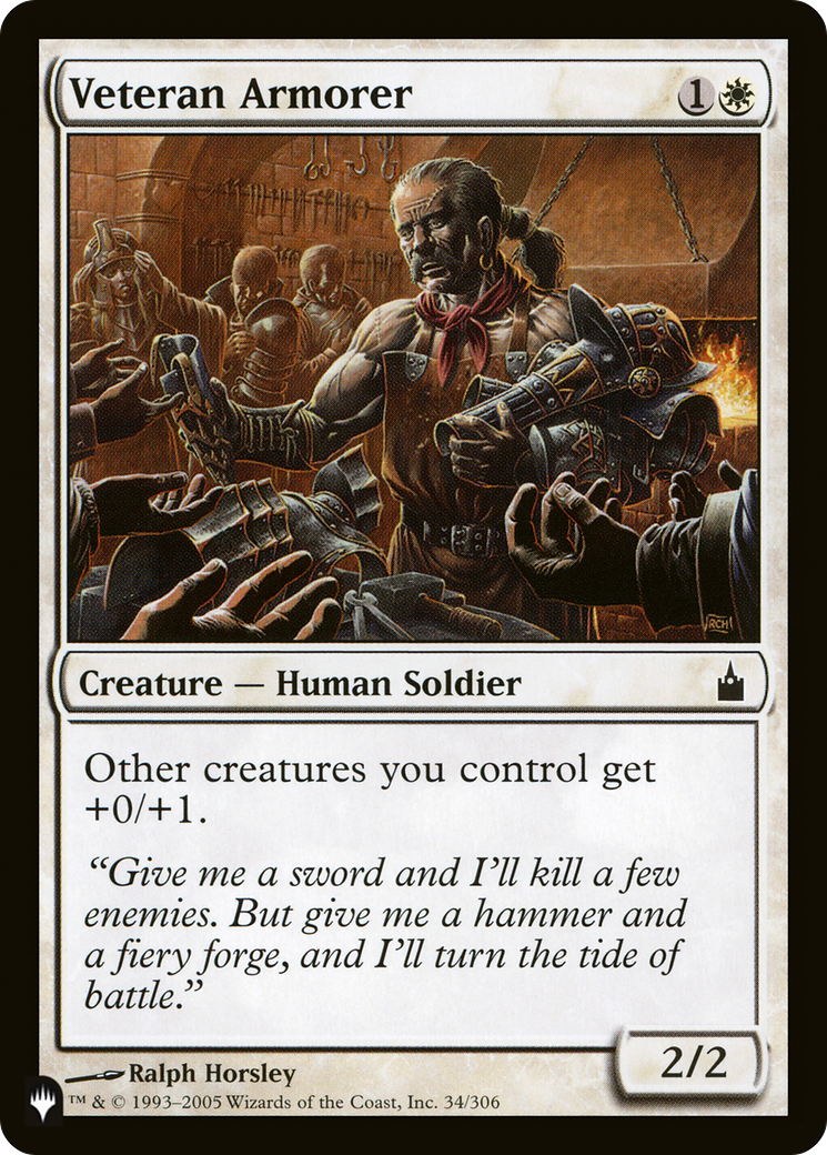Veteran Armorer |  (RAV-34) [The List]