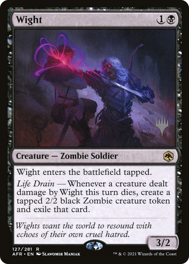 Wight (Promo Pack) [Dungeons & Dragons: Adventures in the Forgotten Realms Promos] Foil