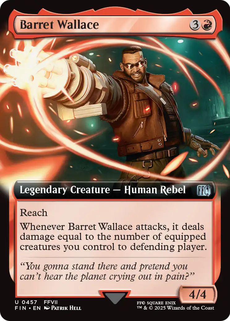 Barret Wallace (457) [FINAL FANTASY] : (Extended Art) Foil