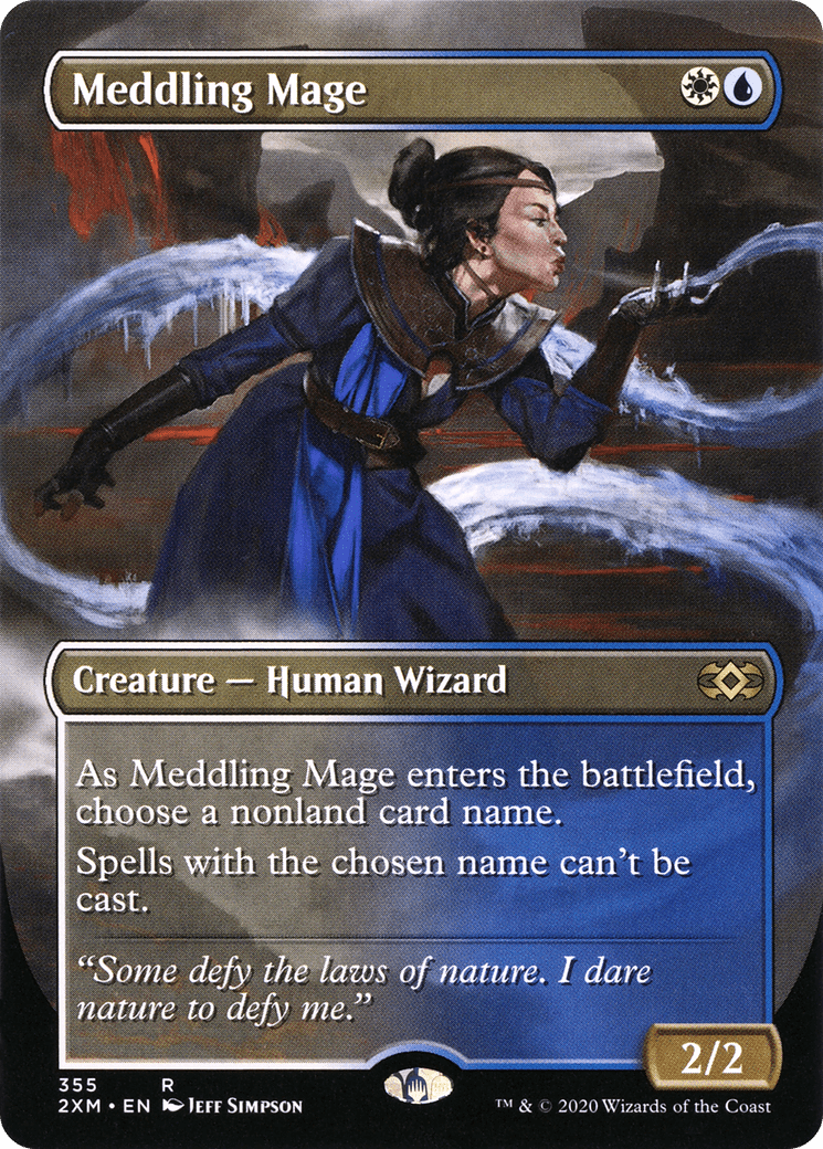 Meddling Mage (Toppers) [Double Masters] Foil
