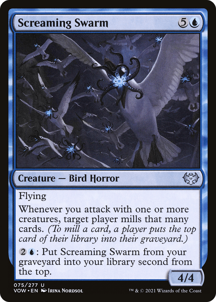 Screaming Swarm [Innistrad: Crimson Vow] Foil
