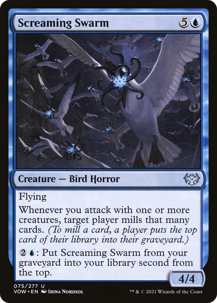 Screaming Swarm [Innistrad: Crimson Vow] Foil