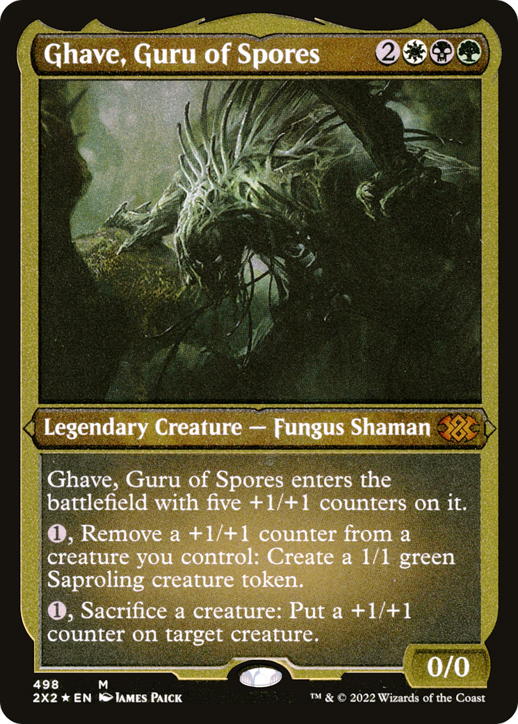 Ghave, Guru of Spores (Foil Etched) |  Foil (498) [Double Masters 2022]
