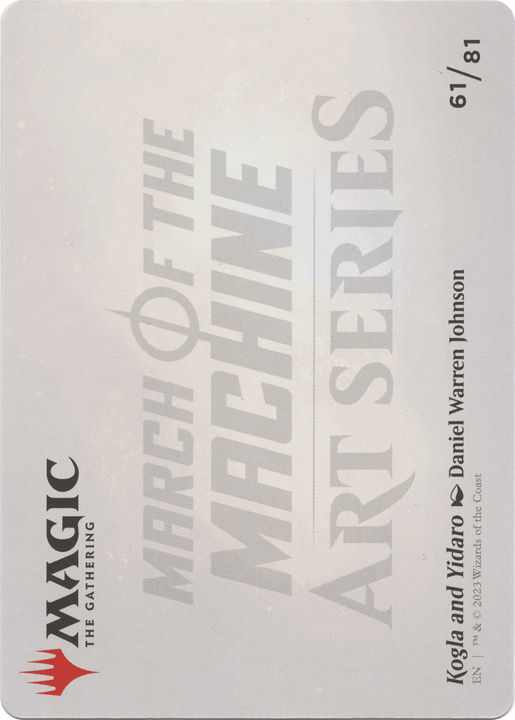 Kogla and Yidaro // Kogla and Yidaro (AMOM-061) - March of the Machine Art Series (Borderless) Foil