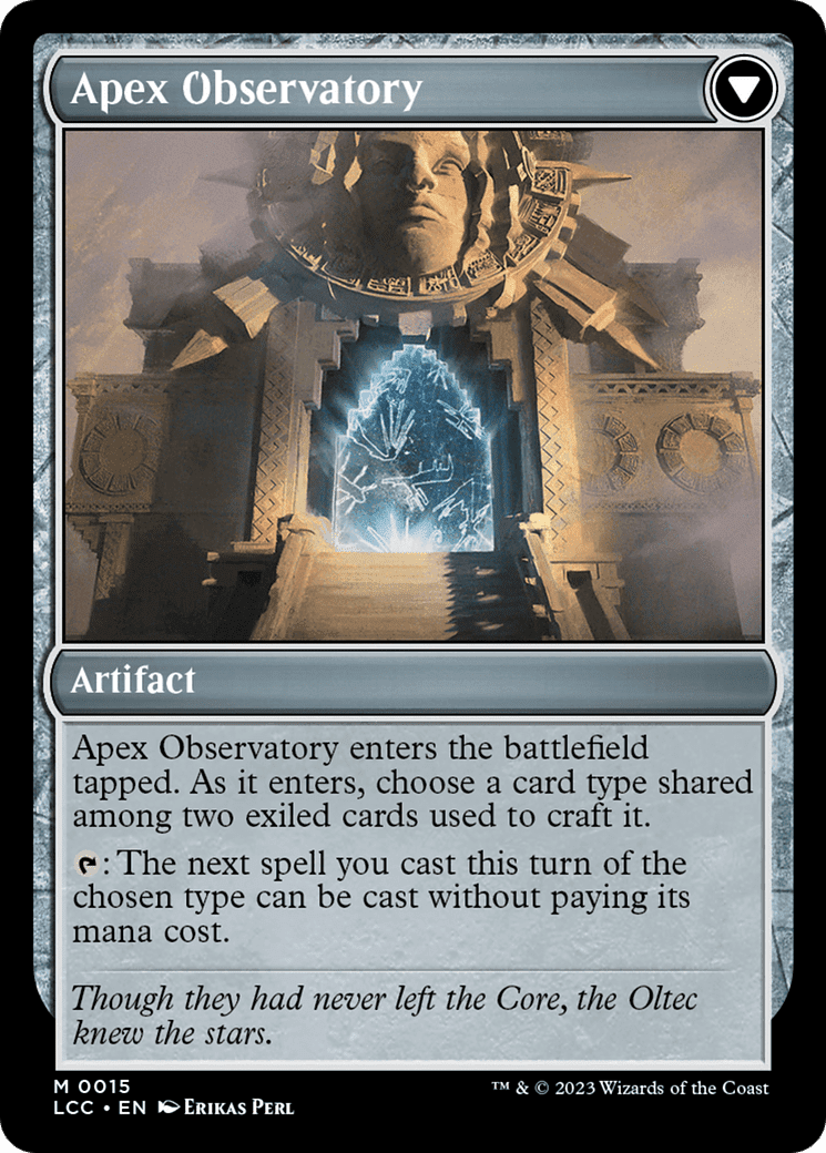 Eye of Ojer Taq // Apex Observatory [The Lost Caverns of Ixalan Commander] Foil