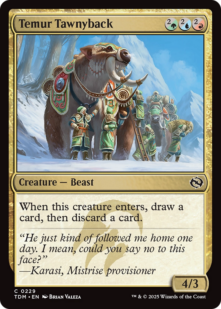 Temur Tawnyback (229) [Tarkir: Dragonstorm]  Foil