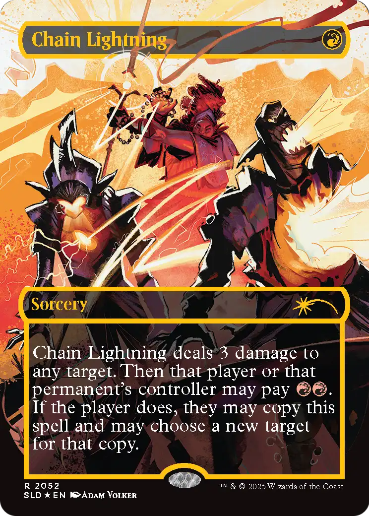 Chain Lightning (2047) (Raised Foil) (2052) [Secret Lair Drop Series]