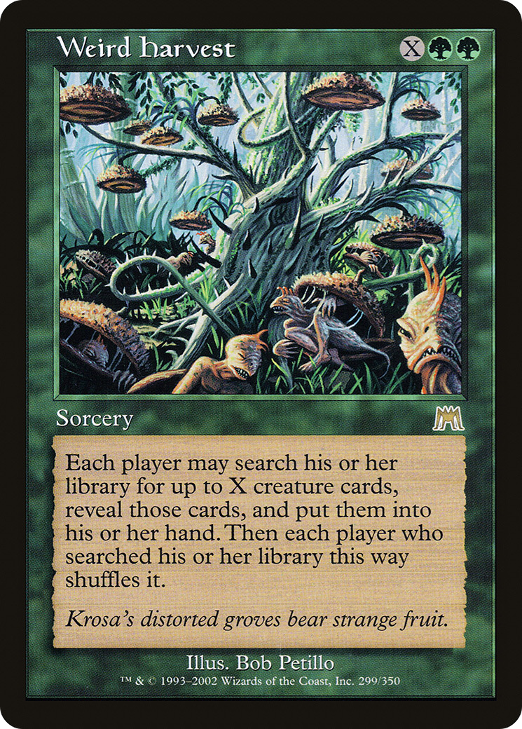 Weird Harvest [Onslaught] Foil
