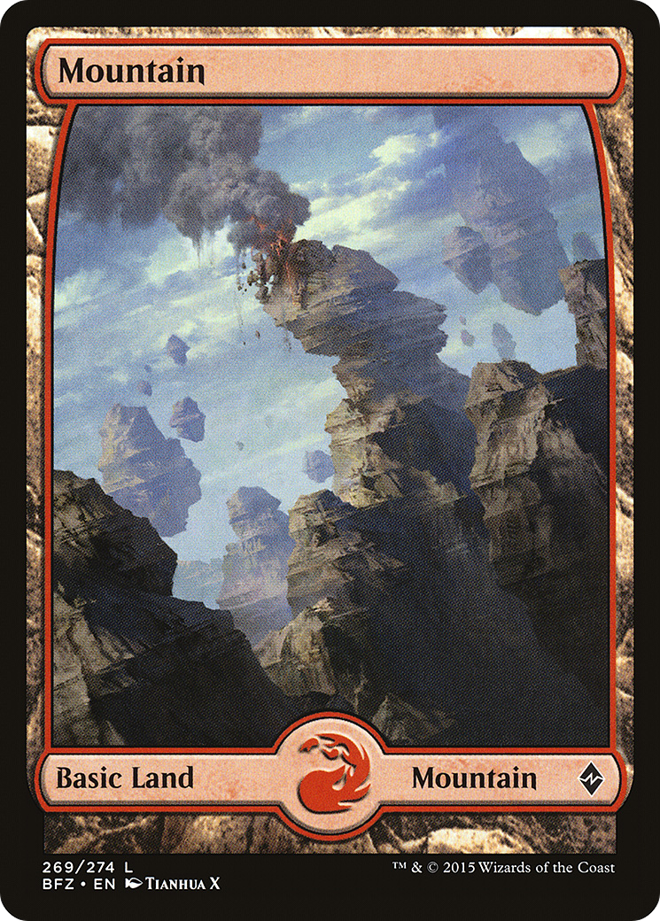 Mountain (269) (Full Art) [Battle for Zendikar] Foil