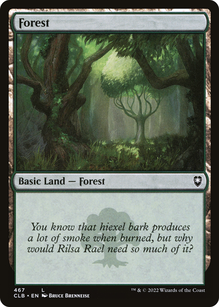Forest (467) [Commander Legends: Battle for Baldur's Gate] Foil