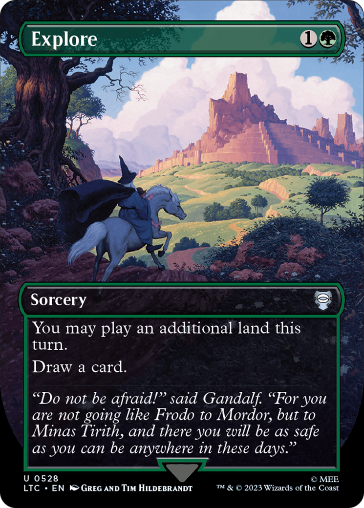 Explore (Borderless) [The Lord of the Rings: Tales of Middle-Earth Commander] Foil