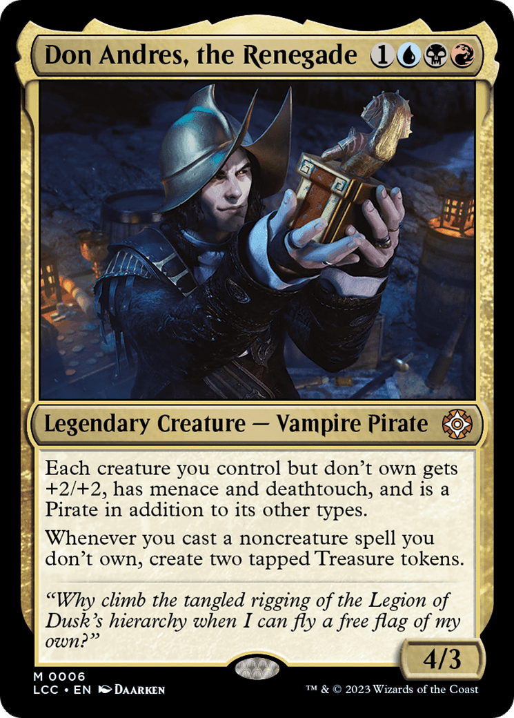 Don Andres, the Renegade [The Lost Caverns of Ixalan Commander] Foil