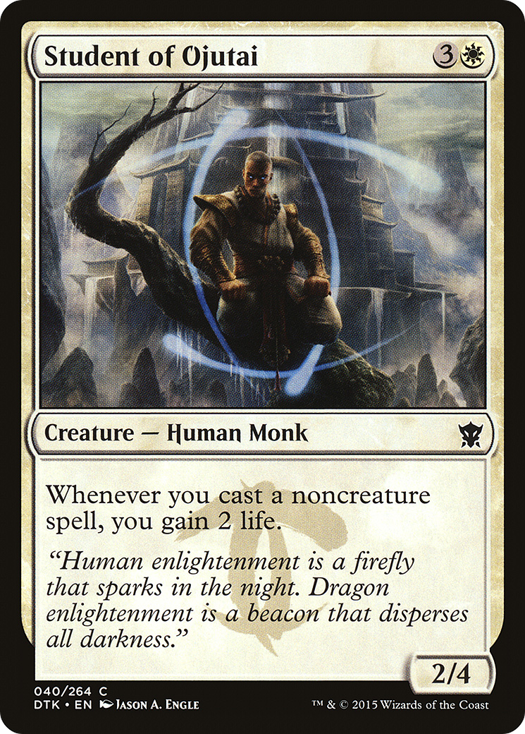 Student of Ojutai [Dragons of Tarkir] Foil