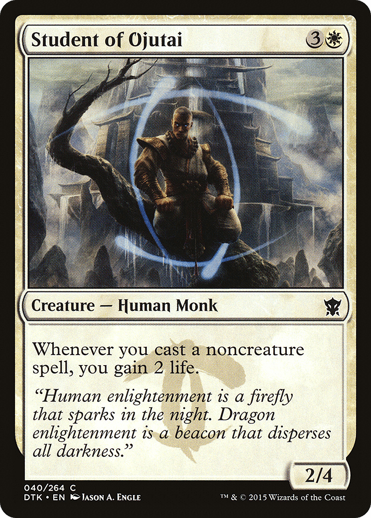 Student of Ojutai [Dragons of Tarkir] Foil