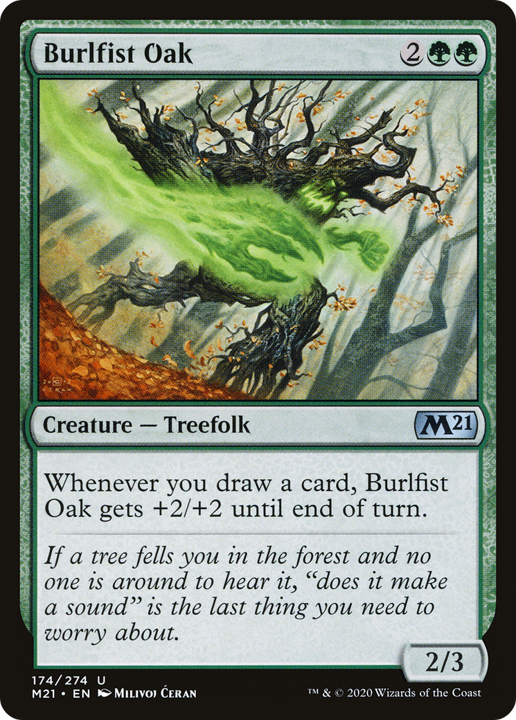 Burlfist Oak [Core Set 2021] Foil