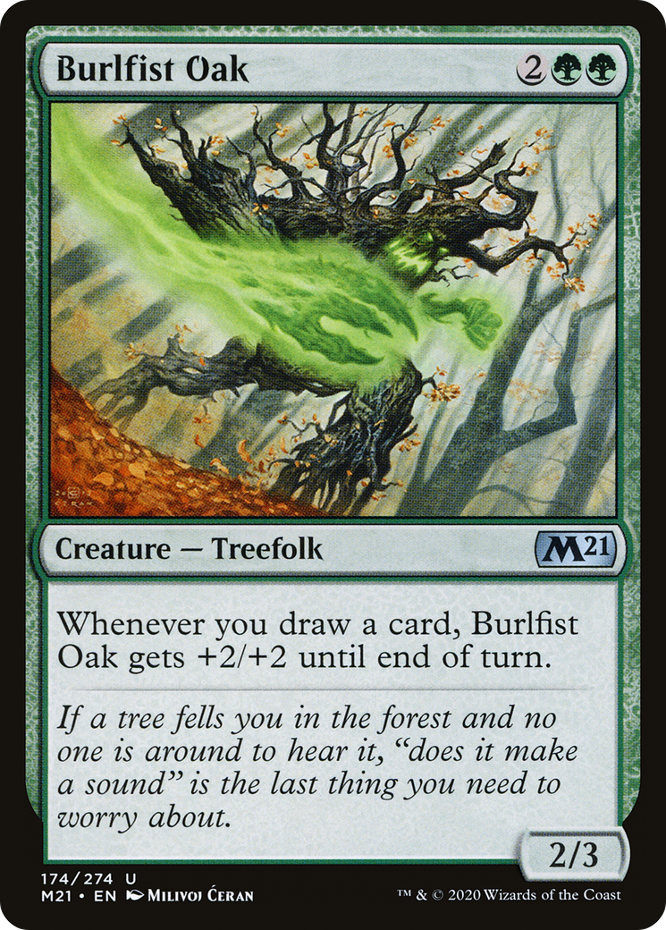 Burlfist Oak [Core Set 2021] Foil