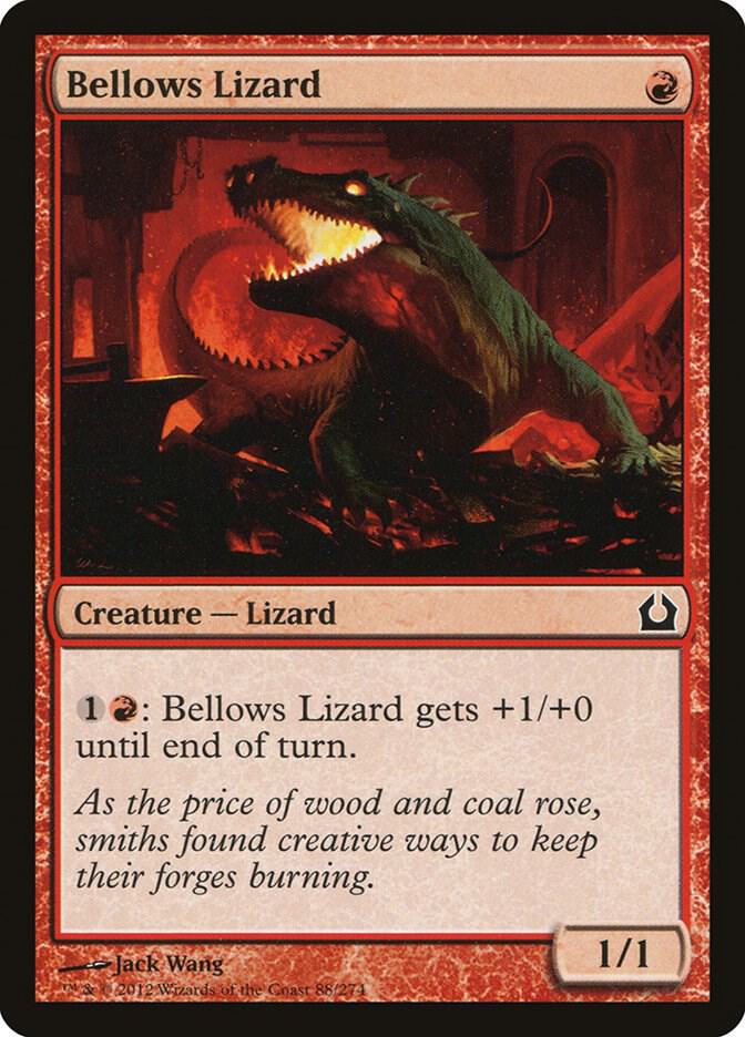 Bellows Lizard 88 (Return to Ravnica)  - Foil