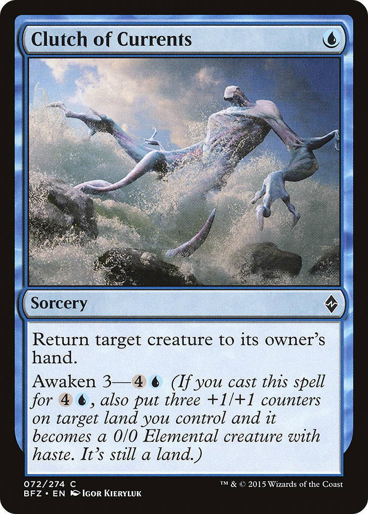Clutch of Currents [Battle for Zendikar] Foil