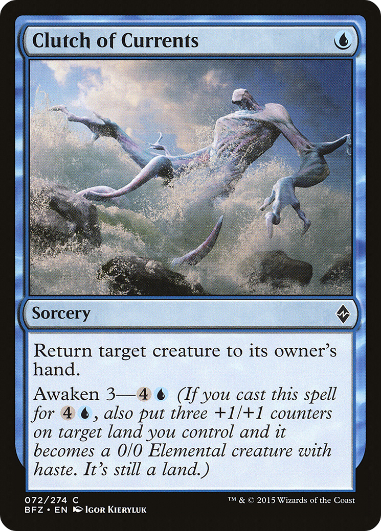 Clutch of Currents [Battle for Zendikar] Foil