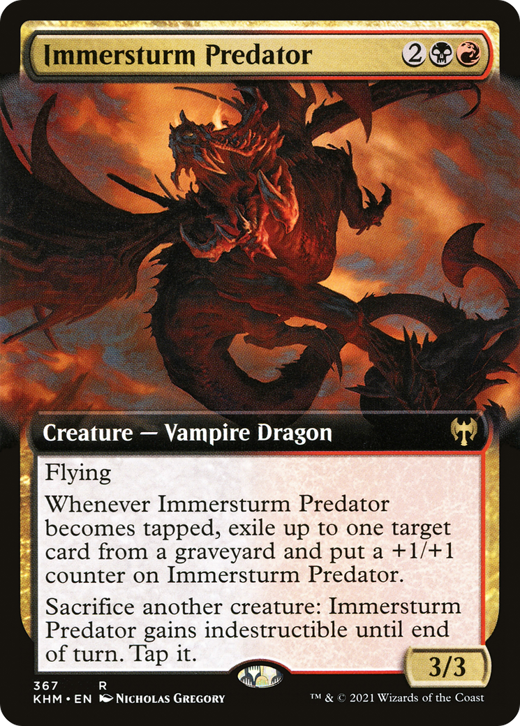 Immersturm Predator (Extended Art) [Kaldheim] Foil