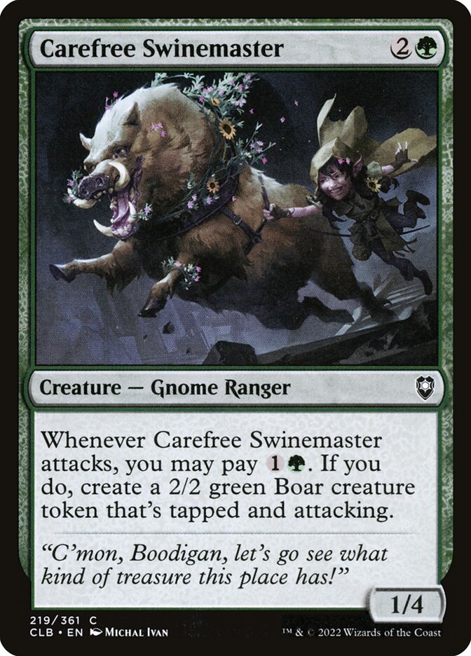 Carefree Swinemaster 219 (Commander Legends: Battle for Baldur's Gate) 