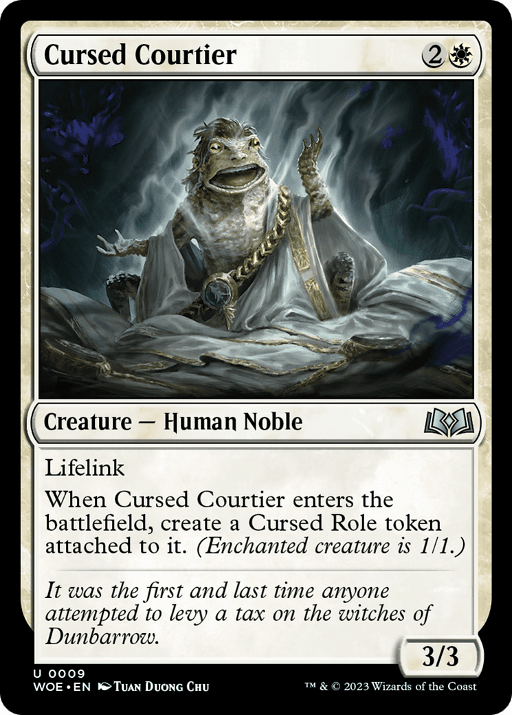 Cursed Courtier [Wilds of Eldraine] Foil