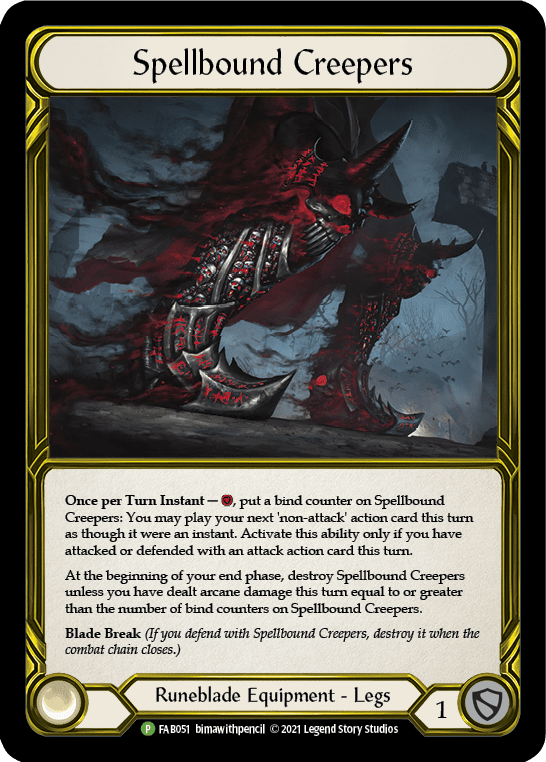 Spellbound Creepers (Golden) [FAB051] (Promo)  Cold Foil