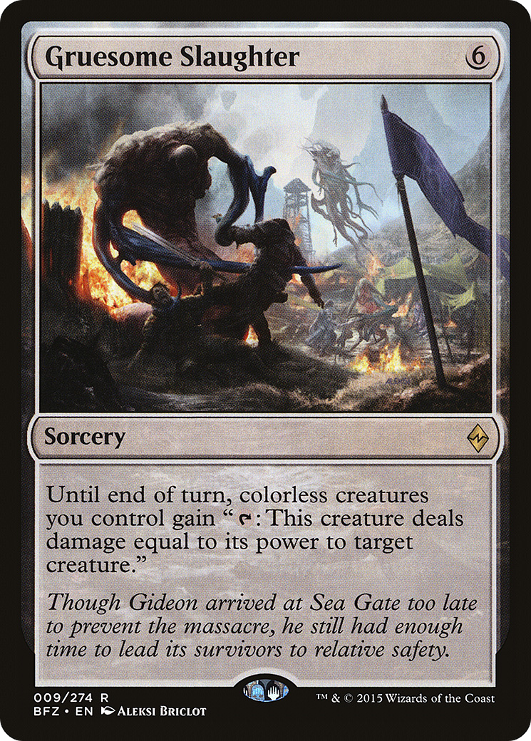 Gruesome Slaughter [Battle for Zendikar] Foil