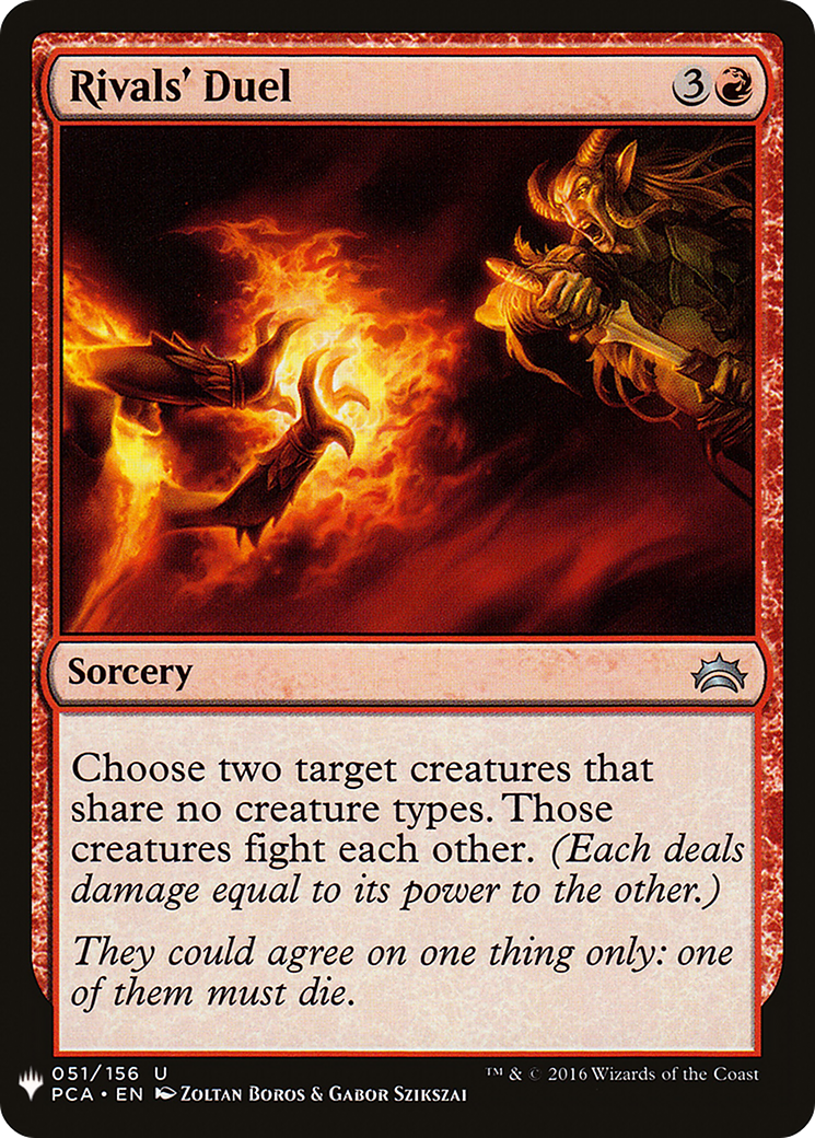 Rivals' Duel |  (PCA-51) [The List]