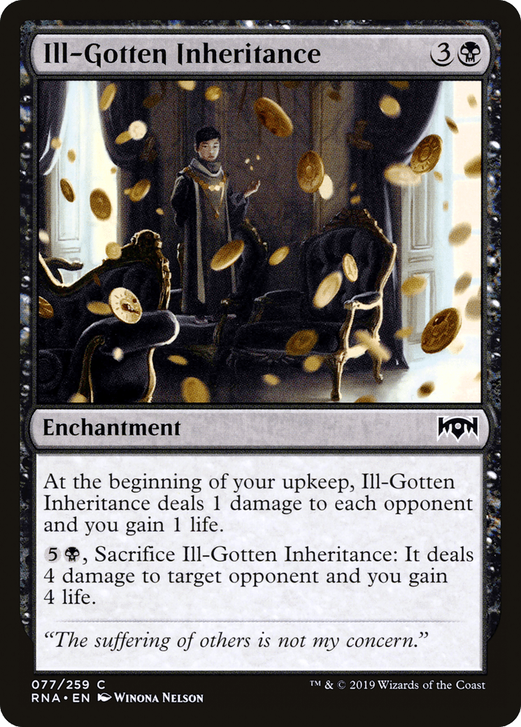 Ill-Gotten Inheritance [Ravnica Allegiance] Foil