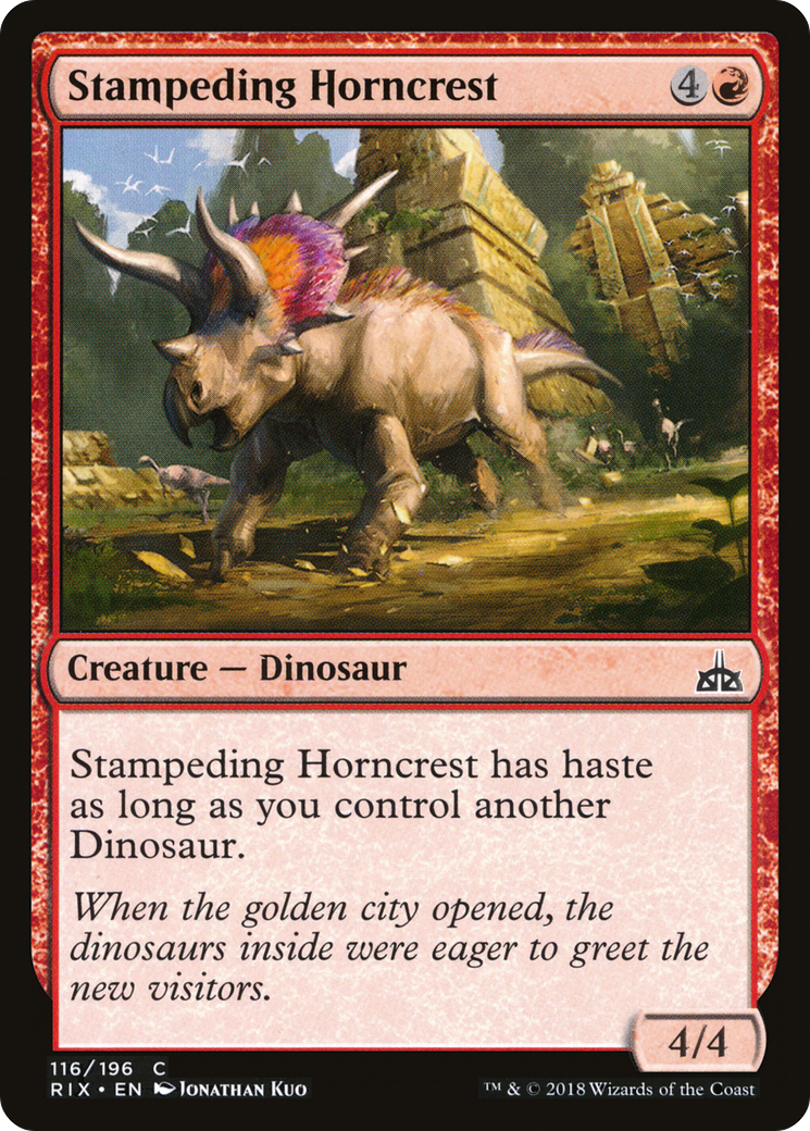 Stampeding Horncrest [Rivals of Ixalan] Foil