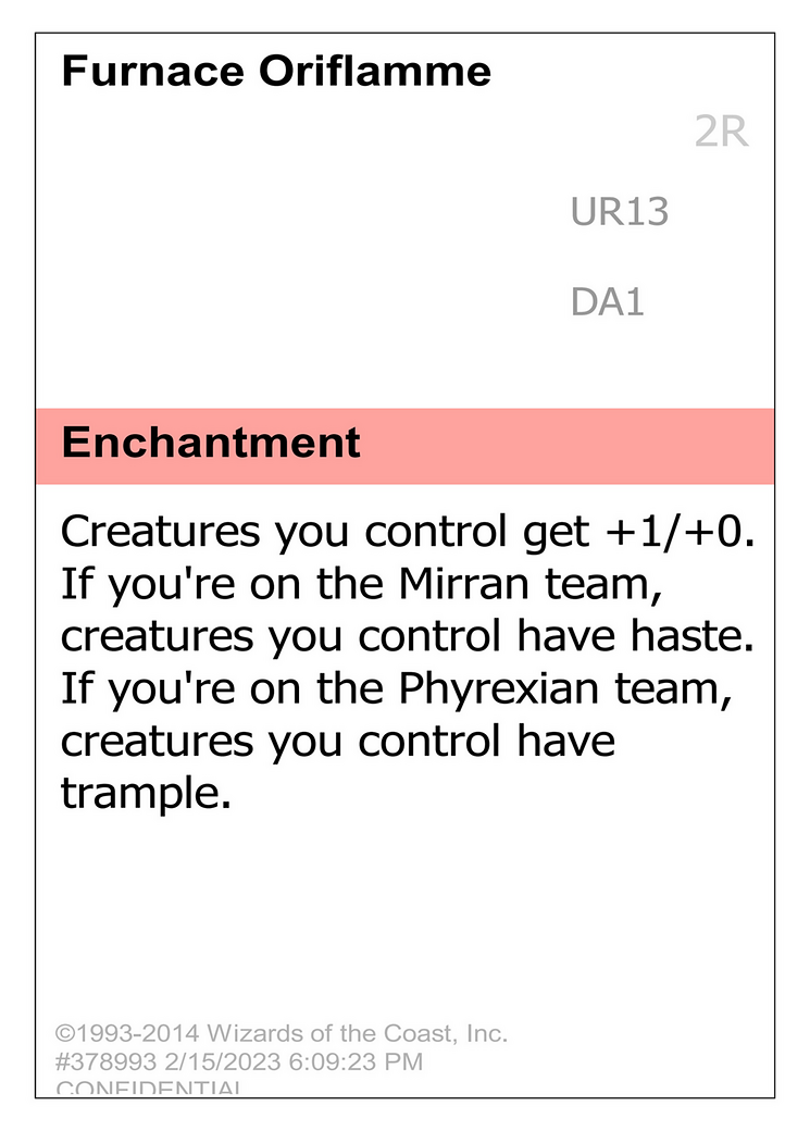 Furnace Oriflamme (DA1-UR13) - Unknown Event