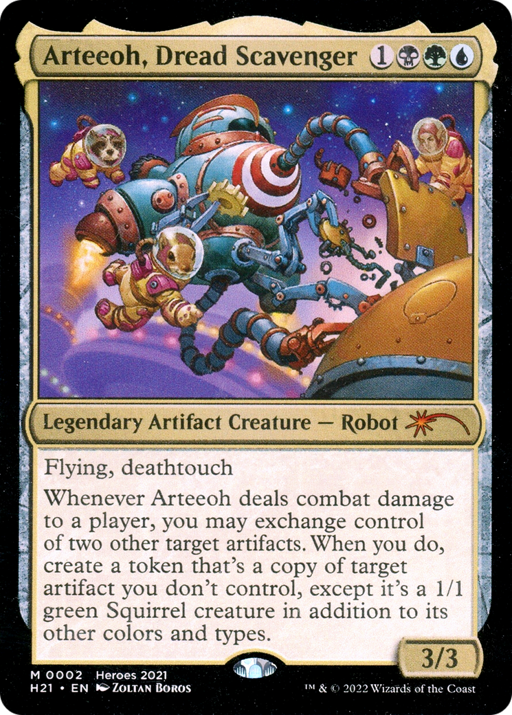 Arteeoh, Dread Scavenger (PH21-002) - 2021 Heroes of the Realm Foil