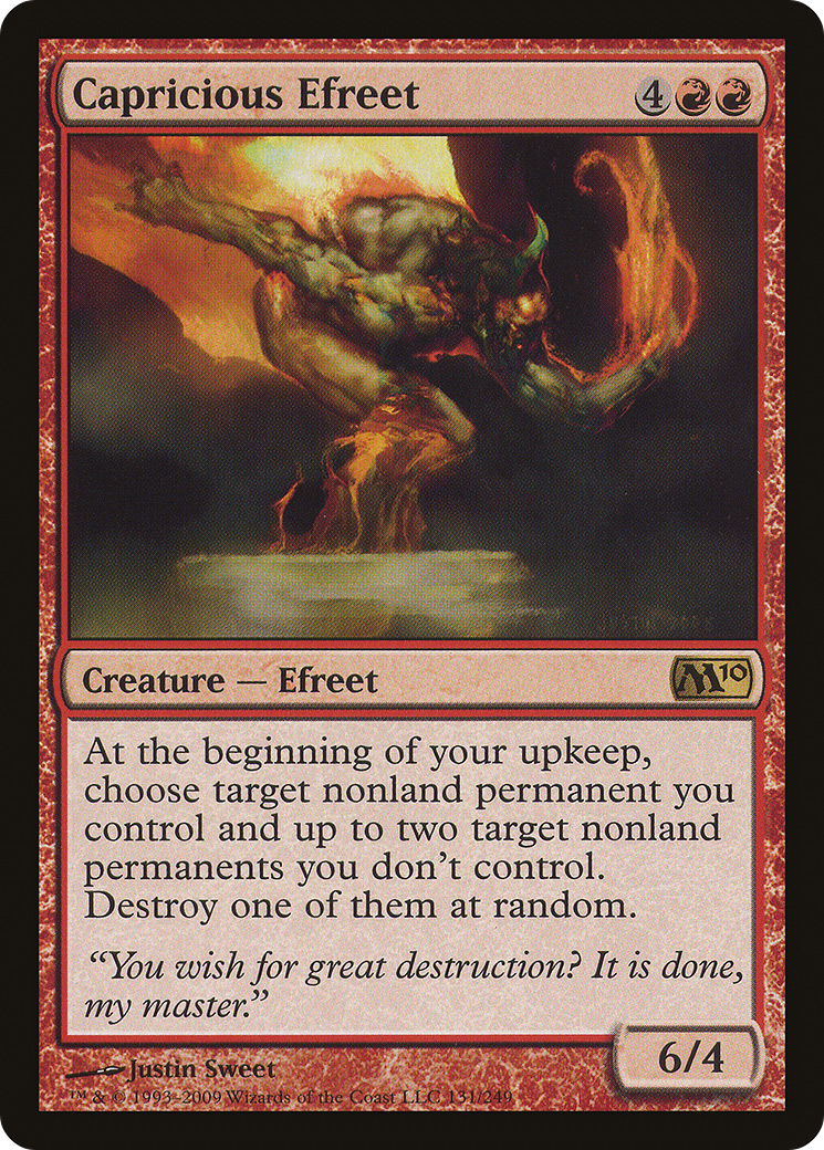 Capricious Efreet [Magic 2010] Foil