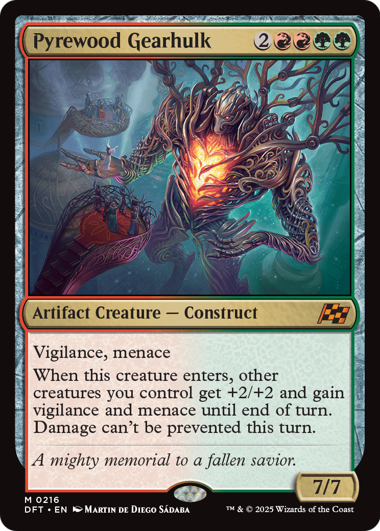 Pyrewood Gearhulk |  Foil (216) [Aetherdrift]