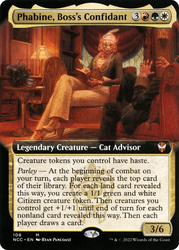 Phabine, Boss's Confidant (Extended Art) [Streets of New Capenna Commander] Foil