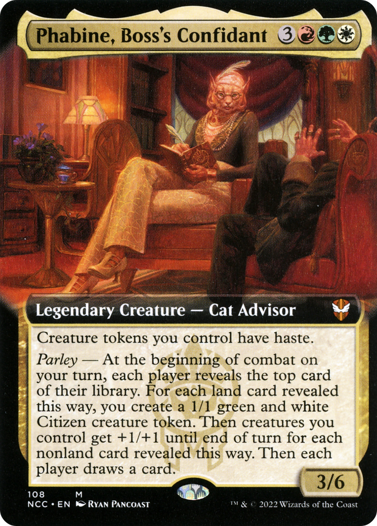 Phabine, Boss's Confidant (Extended Art) [Streets of New Capenna Commander] Foil