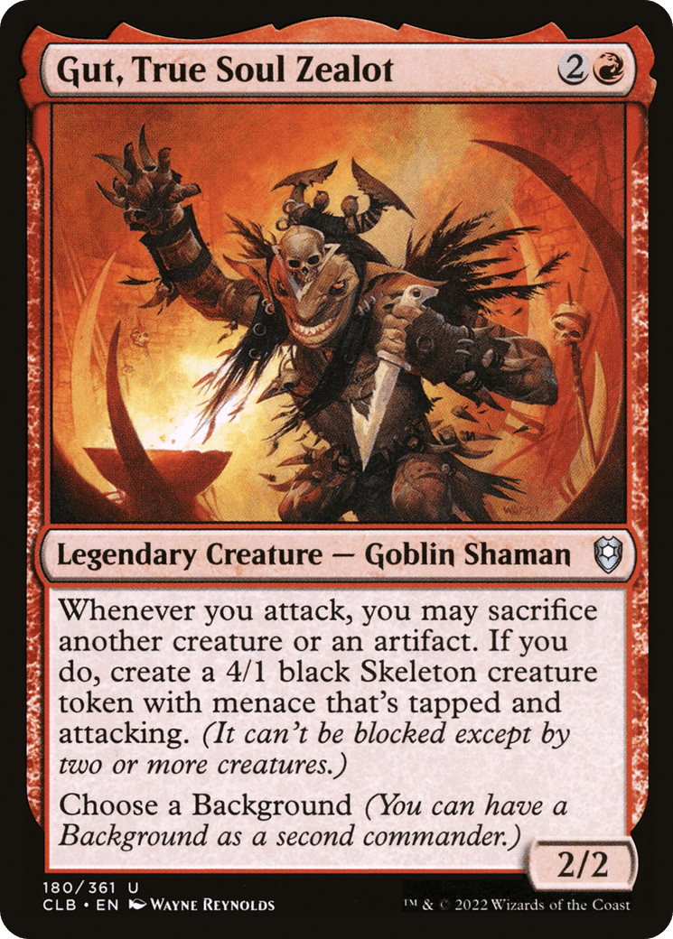 Gut, True Soul Zealot [Commander Legends: Battle for Baldur's Gate] Foil