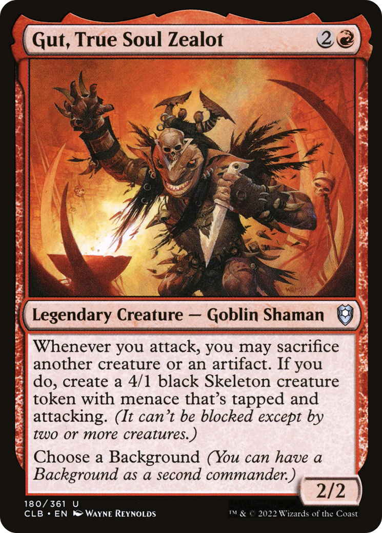 Gut, True Soul Zealot [Commander Legends: Battle for Baldur's Gate] Foil