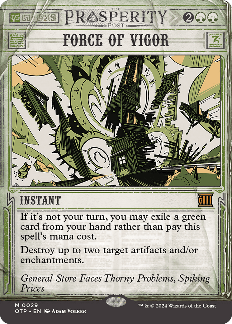 Force of Vigor [Outlaws of Thunder Junction: Breaking News] Foil