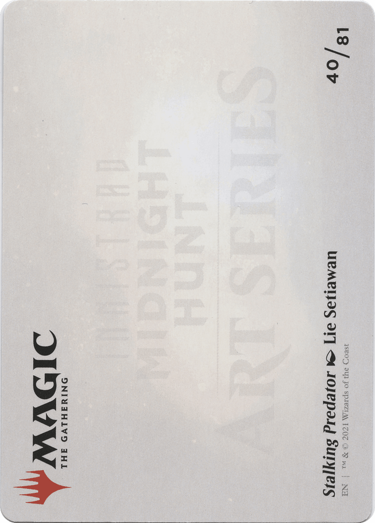 Stalking Predator // Stalking Predator (AMID-040) - Midnight Hunt Art Series (Borderless) Foil