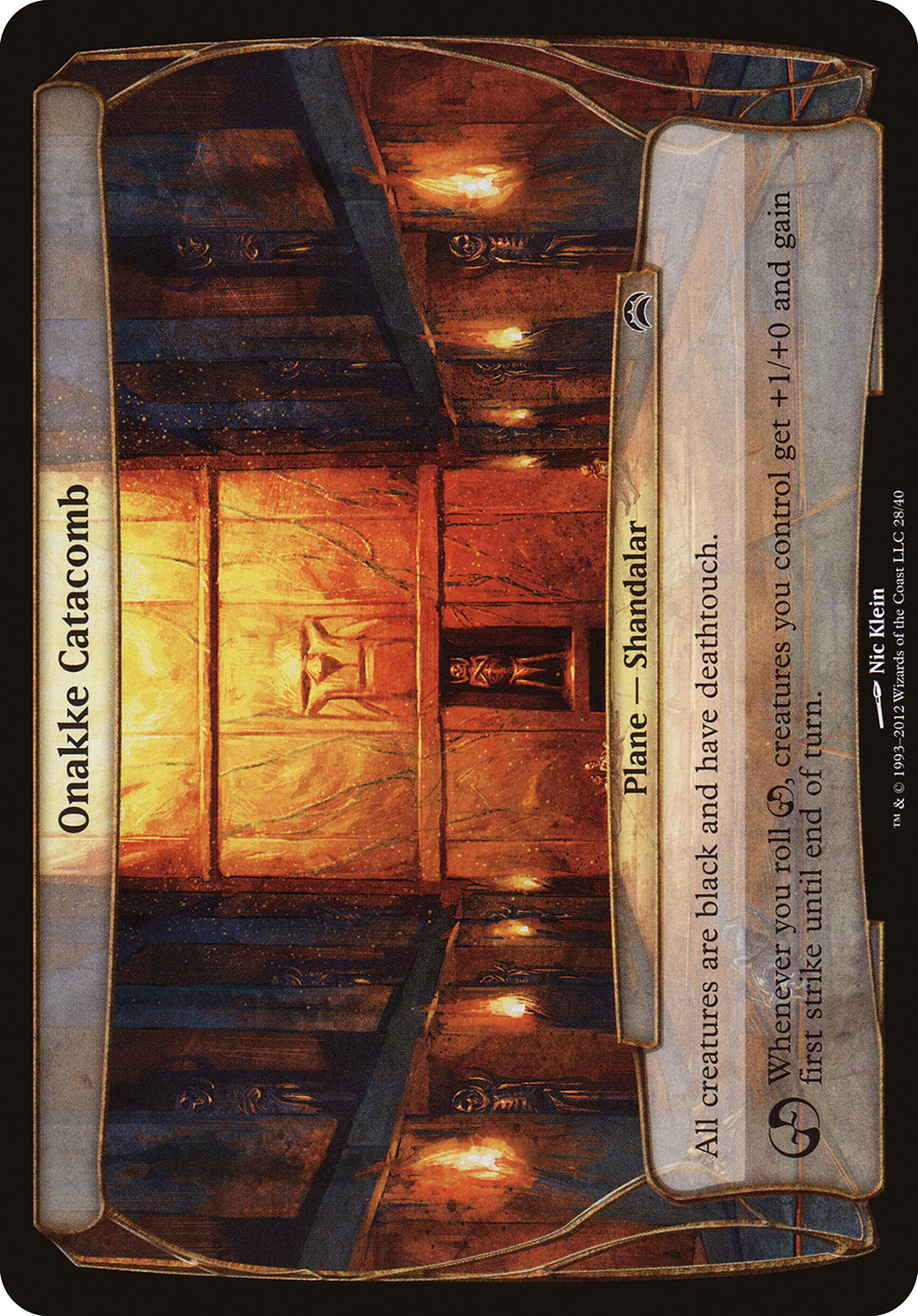 Onakke Catacomb (028) [Planechase 2012 Planes]  Foil