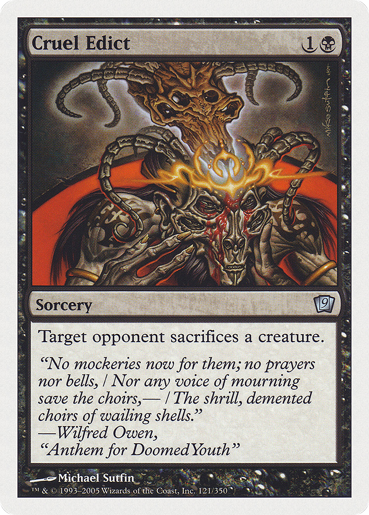 Cruel Edict [Ninth Edition] Foil