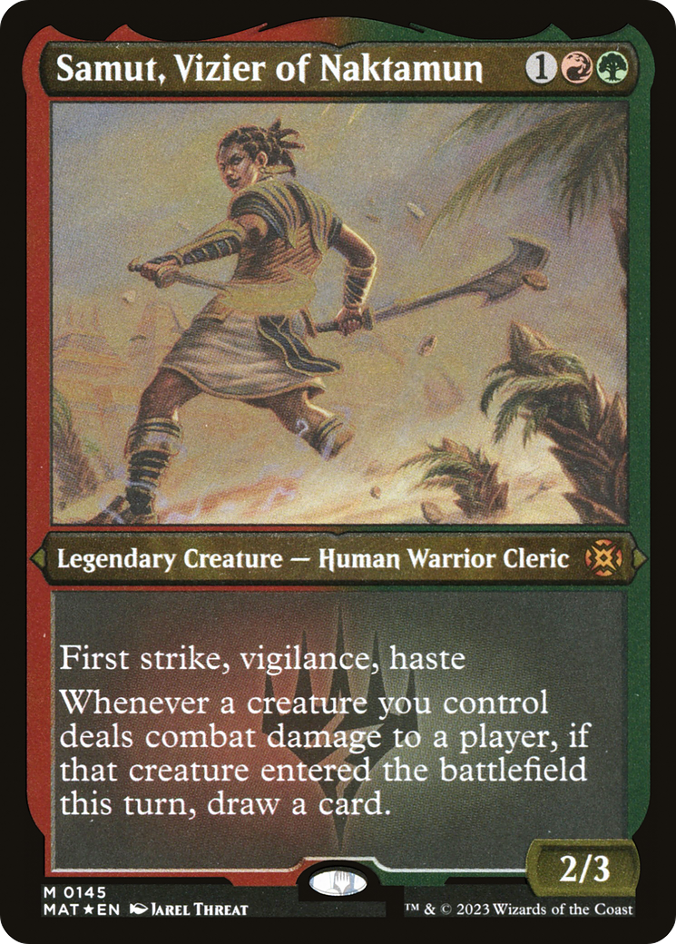 Samut, Vizier of Naktamun (MAT-145) - March of the Machine: The Aftermath Etched Foil