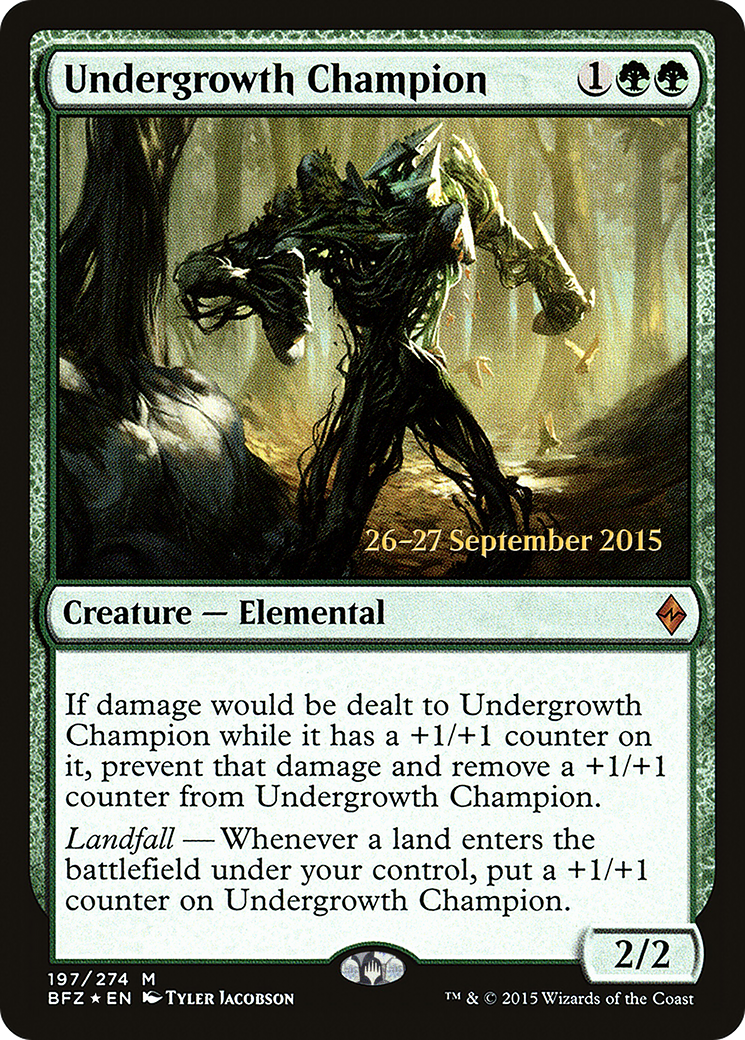 Undergrowth Champion (PBFZ-197S) - Battle for Zendikar Promos Foil