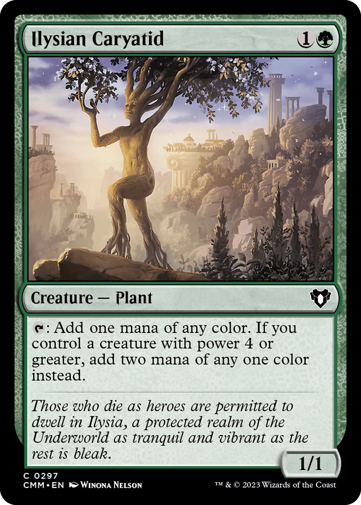 Ilysian Caryatid [Commander Masters] Foil