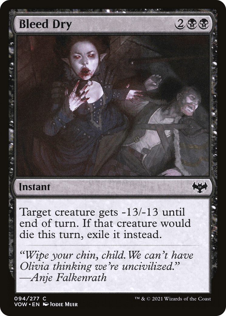 Bleed Dry [Innistrad: Crimson Vow] Foil