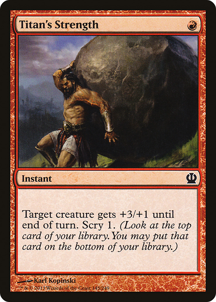 Titan's Strength [Theros] Foil