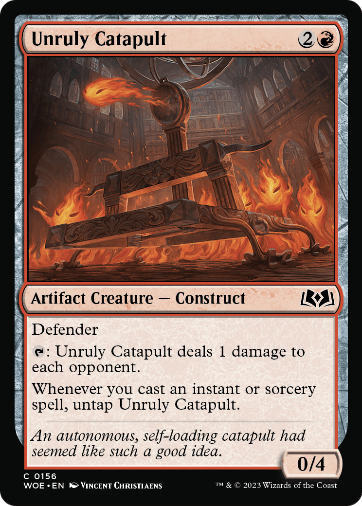 Unruly Catapult [Wilds of Eldraine] Foil